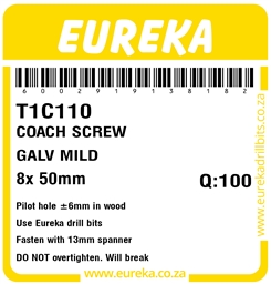 T1C110 - Coach Screw -T1C110_Label_T